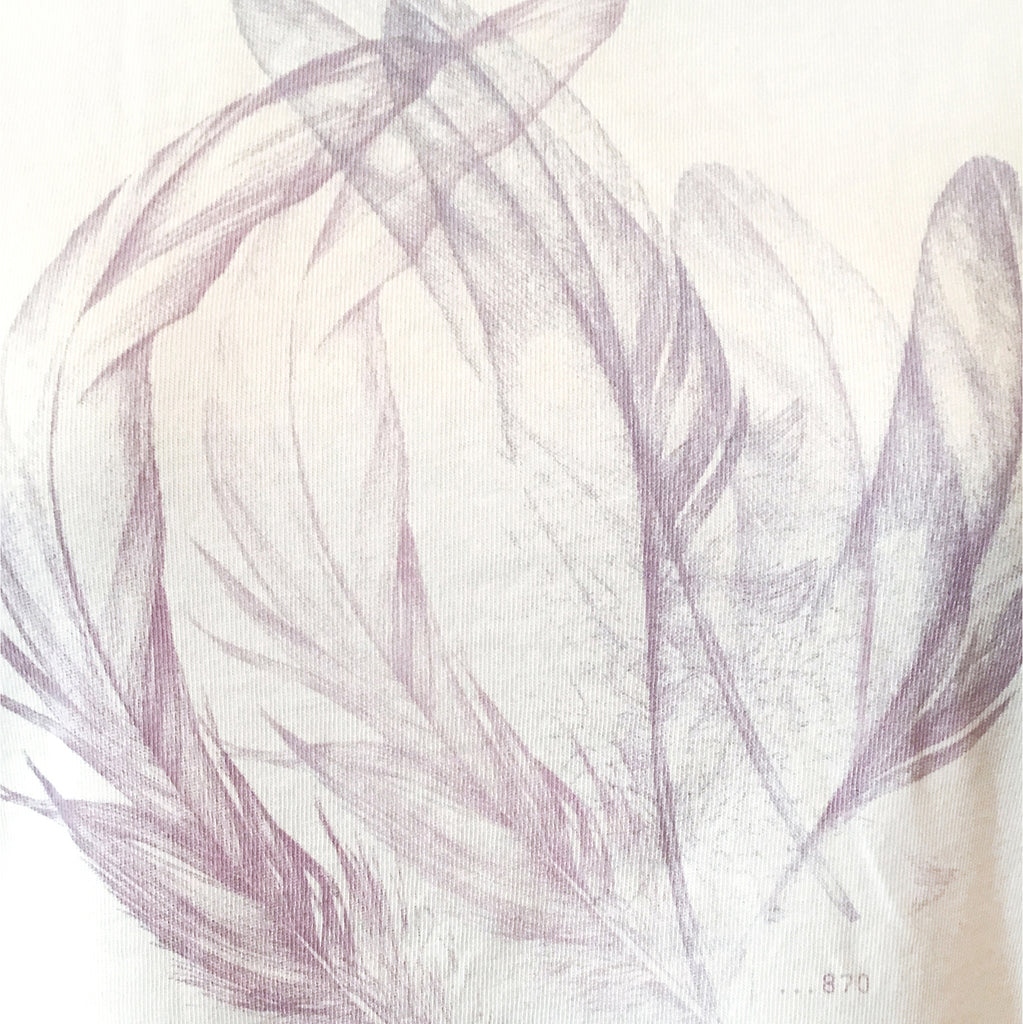 Womens Cut off - Feather Montage