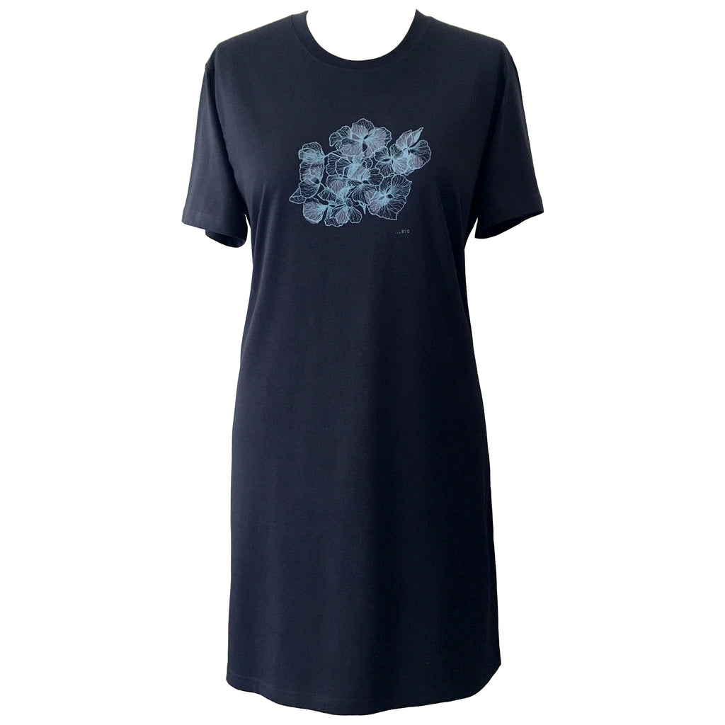 Womens Classic T Dress - Hydrangea
