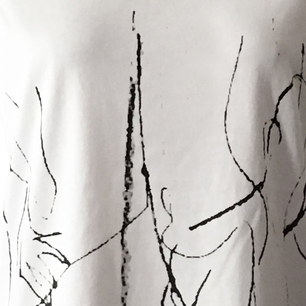Mens T-shirt - Charcoal lines